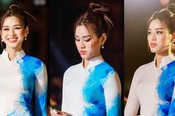 Nhan sắc xinh đẹp khi bị chụp lén ở sự kiện của Hoa hậu Đỗ Thị Hà