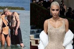 Kim Kardashian khoe ảnh mặc bikini hôn tình trẻ giữa lúc bị tố làm hỏng váy Marilyn Monroe