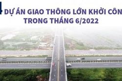 Kinh tế Xây dựng - Giao thông Khởi công 4 dự án giao thông lớn trong tháng Sáu