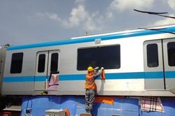 Tăng cường tối đa an ninh depot Long Bình sau vụ tàu metro bị vẽ bẩn