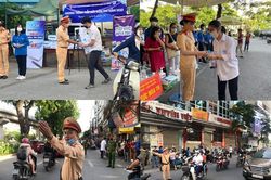 Ấn tượng Cảnh sát giao thông Thủ đô trong kỳ thi tuyển sinh THPT năm nay