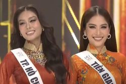 Top 41 Miss Universe Vietnam 2022 trình diễn áo dài: Thảo Nhi thướt tha, Lệ Nam yêu kiều trong sự hò hét