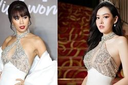 'Đụng' váy xẻ chân ngực: Hà Anh nóng bỏng, Tường San ghi điểm với nhan sắc tựa 'thần tiên tỷ tỷ'
