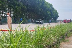 Người tử vong trong ô tô bốc cháy là giám đốc công ty xây dựng ở Vĩnh Phúc