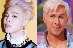 Ơ kìa Jimin BTS mặc đồ đóng búp bê của Ryan Gosling mà nhìn...