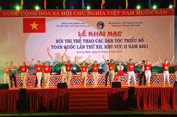 Khai mạc Hội thi Thể thao các dân tộc thiểu số toàn quốc lần thứ 12 (khu vực II)