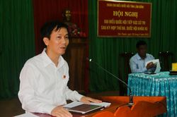 Đoàn ĐBQH Lâm Đồng tiếp xúc với cử tri huyện Lâm Hà