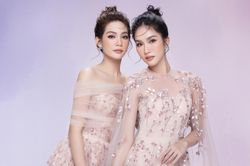 Á hậu Phương Anh đọ sắc cùng Hoa hậu Quốc tế trong trang phục áo dài