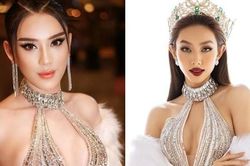 'Cuộc chiến gợi cảm' giữa hoa hậu Thùy Tiên và ca sĩ chuyển giới khi đụng cùng mẫu đầm hở bạo