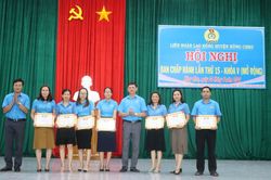 Kông Chro: Khen thưởng 9 tập thể, cá nhân có thành tích xây dựng tổ chức Công đoàn vững mạnh