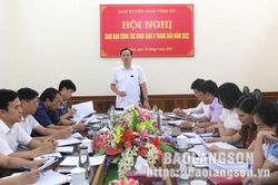 Giao ban công tác khoa giáo 6 tháng đầu năm 2022Tin khácĐẩy mạnh tuyên truyền học tập và làm theo tư tưởng, đạo đức, phong cách Hồ Chí MinhBáo chí Lạng Sơn tiếp tục đổi mới, đồng hành cùng sự phát triển của tỉnh