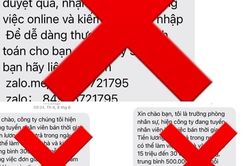Cảnh giác với tin nhắn lừa đảo tuyển dụng lao động