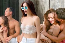 Bà mẹ 3 con Hà Hồ và những lần gợi cảm bên cạnh ông xã Kim Lý