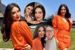 Kim Duyên đọ sắc cùng đương kim Hoa hậu Siêu quốc gia: Chỉ cần đánh son đỏ là toát ra chất beauty queen