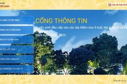 Hà Nội chính thức tuyển sinh trực tuyến trẻ mầm non, lớp 1 và 6