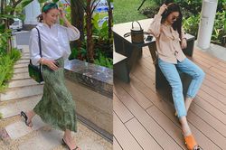 Thanh Hằng có 12 cách mặc áo sơ mi đơn giản mà sang