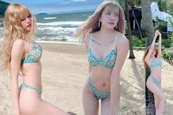 Thiều Bảo Trâm gây 'bão' với ảnh bikini cực nóng bỏng