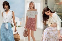 Chân váy hoa hot dịp hè, nàng diện 10 outfit này sẽ sành điệu