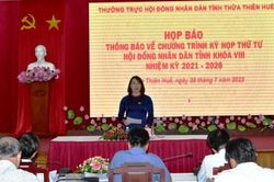 Chính trị - Xã hội Chính trị - Xã hội Thông tin về Kỳ họp thứ tư HĐND tỉnh khóa VIII nhiệm kỳ 2021-2026