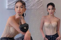 Không cần diện đồ hở, Ngọc Trinh vẫn quyến rũ trong bộ outfit 'phủ đầy mùi tiền'
