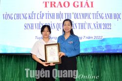 Trao giải Hội thi Olympic tiếng Anh học sinh, sinh viên toàn quốc lần thứ 4