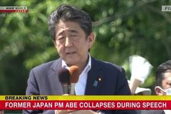 Đài NHK: Có tiếng súng, cựu Thủ tướng Nhật Bản Abe Shinzo gục xuống