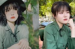 Nữ sinh khiến cộng đồng mạng 'xao xuyến' với nhan sắc ngọt ngào trong kỳ học quân sự
