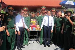 Truy điệu, an táng hài cốt liệt sỹ tại Nghĩa trang Liệt sỹ Quốc gia Vị Xuyên