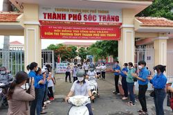 Sóc Trăng: Đặt cổng an ninh tại khu vực chấm bài thi