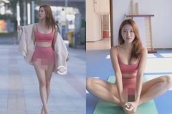 Mặc quần tập gym ra đường, gái xinh 'mất điểm' vì điều này