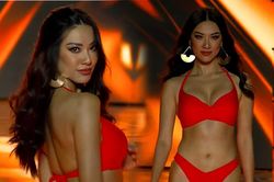 Kim Duyên body bốc lửa, catwalk 'siêu dẻo' trong phần thi áo tắm tại bán kết Miss Supranational