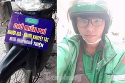 Minh Thiện làm việc thiện giúp người già, người khuyết tật