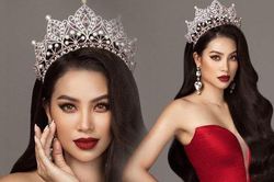 Phạm Hương diện đầm dạ hội, đội lại vương miện tiền tỷ