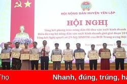 Yên Lập: Tổng kết phong trào 'Nông dân thi đua sản xuất, kinh doanh giỏi'