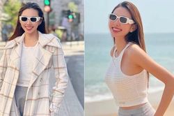 Diện trang phục giản dị khi đi tour các nước châu Âu, Hoa hậu Thùy Tiên vẫn xinh đẹp rạng rỡ