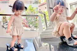 Winnie 'sở hữu' đôi guốc catwalk thần kì, đi mỏi chân liền hóa thành 'ghế ngồi'