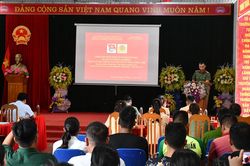 Ra mắt mô hình 'Móc khóa an ninh trật tự và đảm bảo trật tự an toàn giao thông' tại xã Kim Sơn
