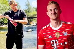 De Ligt hôn say đắm bạn gái trong ngày ra mắt Bayern Munich