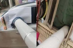 Góc 'chồng nhà người ta': Mất điện, chế ngay điều hòa giúp vợ mát