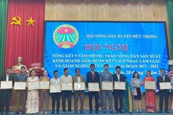 Đức Trọng: Tổng kết 5 năm phong trào nông dân thi đua sản xuất kinh doanh giỏi