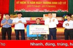Thăm, tặng quà Trung tâm điều dưỡng người có công tỉnh