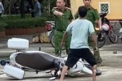 Bắt giữ đối tượng đuổi chém công an ngay tại trụ sở UBND