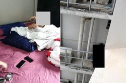 Bà bầu trèo ra cửa sổ tầng 11 để trốn cảnh sát Singapore