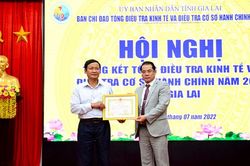 Gia Lai: Khen thưởng 172 tập thể và cá nhân trong công tác tổng điều tra kinh tế và cơ sở hành chính năm 2021