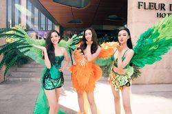 Miss World Vietnam 2022: Dàn hoa hậu và người đẹp diễu hành trên đường phố Quy Nhơn