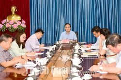 Họp về công tác chuẩn bị tổ chức Hội nghị truyền thông tại Thành phố Hồ Chí Minh và Cuộc thi 'Người đẹp xứ Tuyên' năm 2022