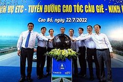 Khai trương hệ thống thu phí không dừng trên tuyến cao tốc Cầu Giẽ - Ninh Bình