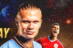 Haaland ghi bàn nhiều gấp 3 lần Ronaldo ở cùng độ tuổi