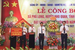 Phú Long đón Bằng công nhận xã đạt chuẩn Nông thôn mới
