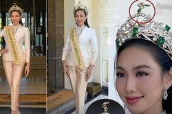 Vương miện 12 tỷ đồng của Hoa hậu Thùy Tiên gặp sự cố trong chuyến công tác châu Âu